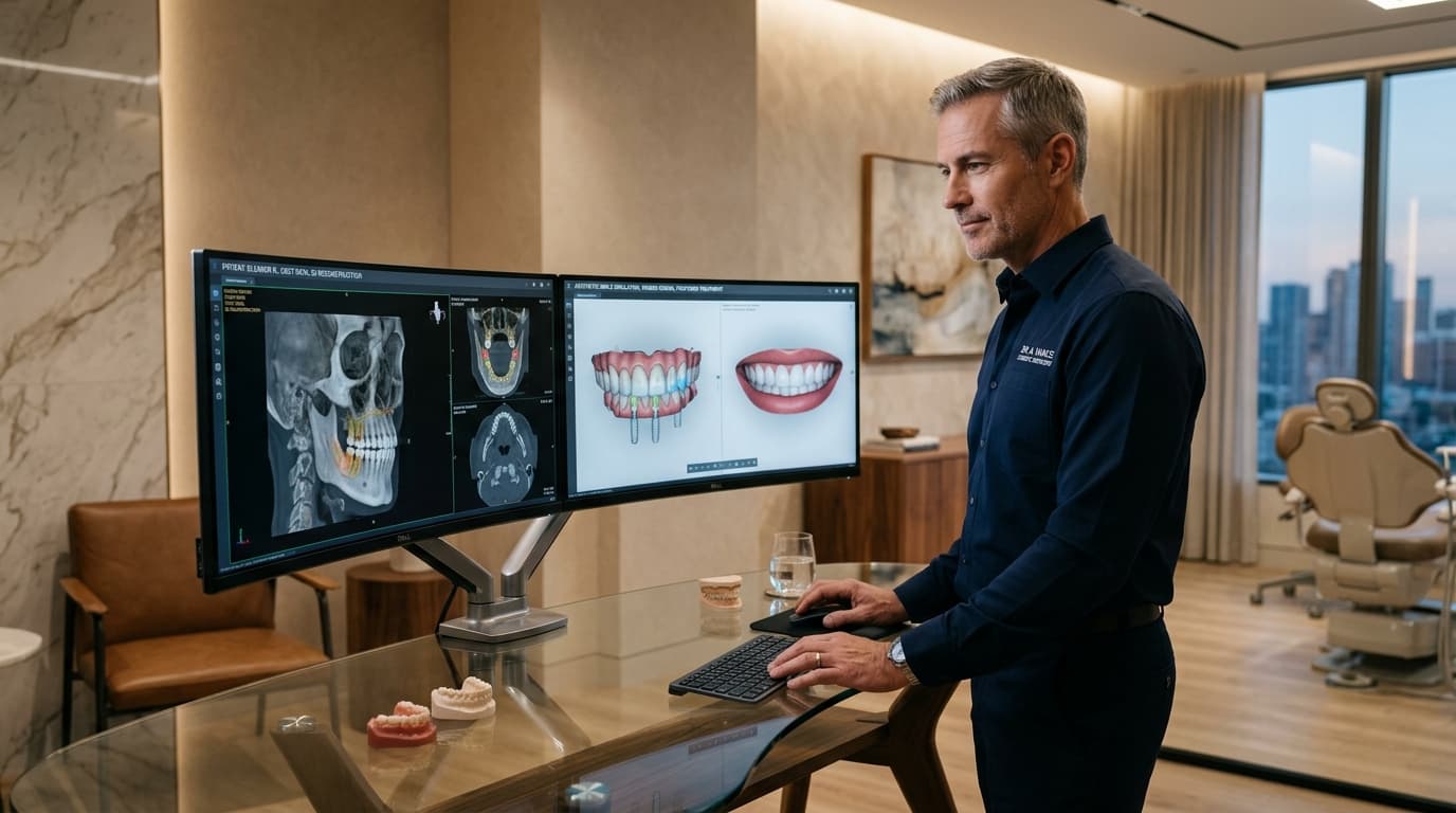 Ataköy Dt. Mahmut Alp Kliniği 3D Dental Tomografi Destekli Online Konsültasyon ve Dijital Gülüş Tasarımı Simülasyonu